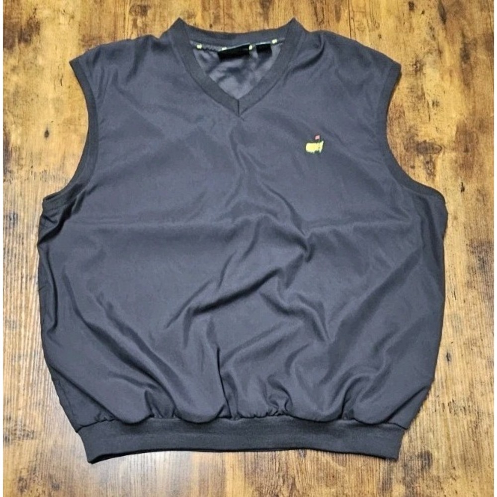 Masters Collection Augusta National Golf Vest Black XL Logo
